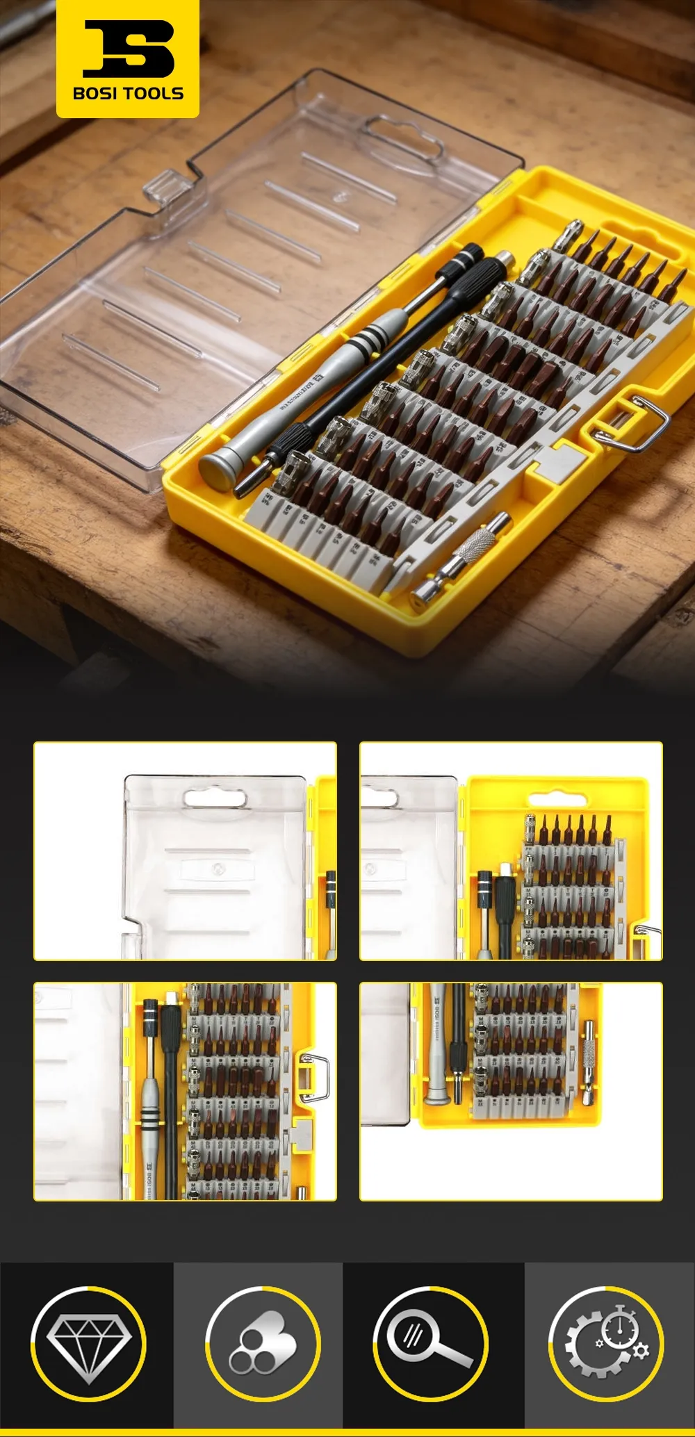 60-piece Multi-functional Repair Kit